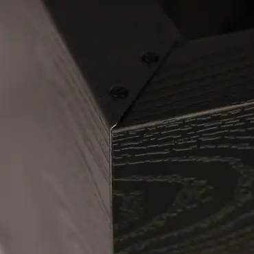 GLM Plantenbak Houtlook zonder bodem 100x100x40cm Zwart - afbeelding 2