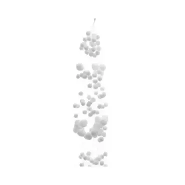 Guirlande Sneeuwbal 135cm Wit