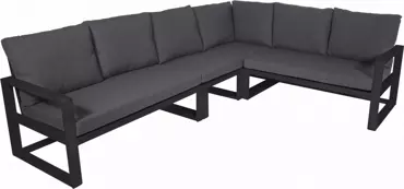 Hoek Loungebank Pina Colada Negro