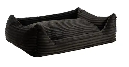 Hondenmand nova teddy/rib 80x60cm grijs