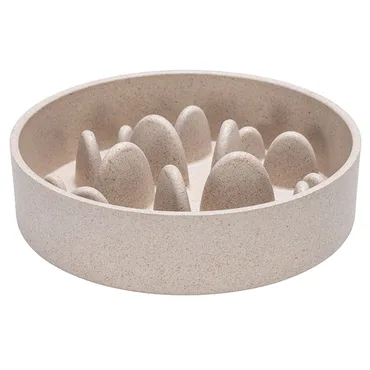 Hondenvoerbak bamboe 17.5x17.5cm bg - afbeelding 1