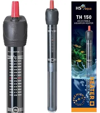 HS AQUA GLASS AQUARIUM HEATER & PROTECTOR TH-150