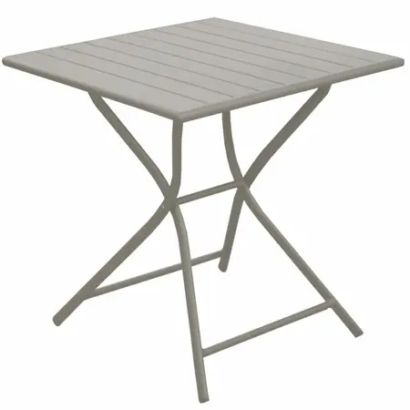 Inklapbare tuintafels GLOBE 70x70 Cream - afbeelding 1