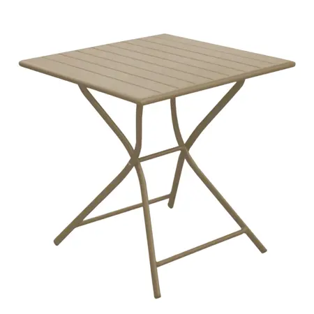 Inklapbare tuintafels GLOBE 70x70 Sand - afbeelding 1
