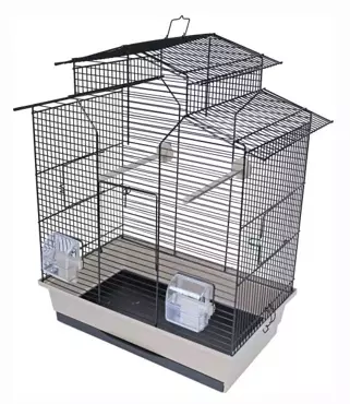 Interzoo Vogelkooi iza 2 zwart/beige
