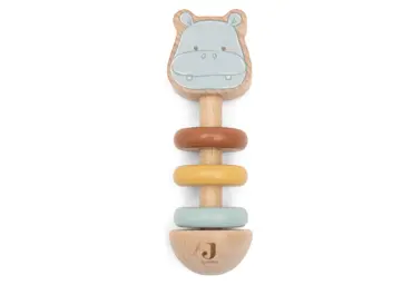 Jollein Houten Rammelaar - Hippo Happy - afbeelding 1