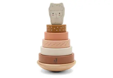 Jollein Houten Tuimelstapelaar - Alpaca Paco - afbeelding 1