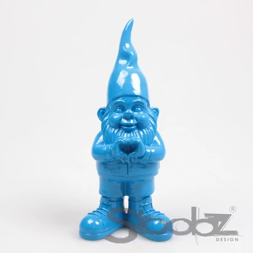 Kabouter hart 10x13x29.5cm blauw