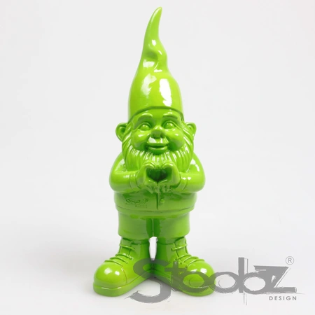 Kabouter hart 10x13x29.5cm groen