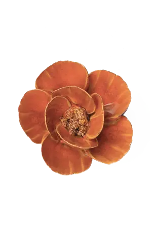Keramiek Wandbloem Burnt Orange Poppy