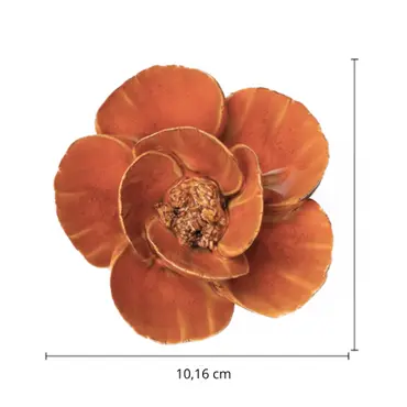 Keramiek Wandbloem Burnt Orange Poppy maten