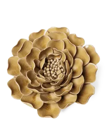 Keramiek Wandbloem Caramel Charm Pioenroos - afbeelding 1