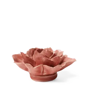 Keramiek Wandbloem Champagne Pink Rose - afbeelding 2