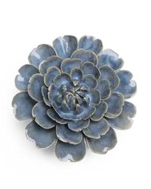Keramiek Wandbloem Fancy Blue Fiesta Marigold