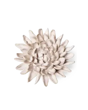 Keramiek Wandbloem Ivoor Chrysant