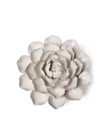 Keramiek Wandbloem Ivoor Empire Cabbage Flower - afbeelding 1