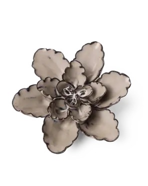 Keramiek Wandbloem Latte Empress Lotus - afbeelding 1
