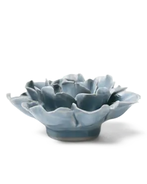 Keramiek Wandbloem Pastel Blue Rose - afbeelding 2