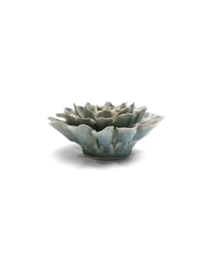 Keramiek Wandbloem Poeder Blauwe Aphrodite Dahlia - afbeelding 2