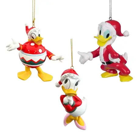 Kerstbal Pakket Donald / Katrien - 3 stuks