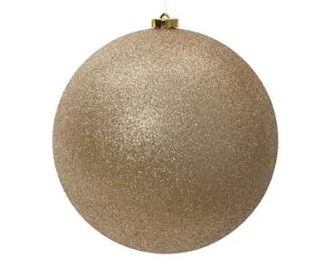 Kerstbal plastic 20cm parel