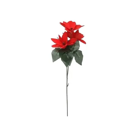 KERSTBLOEM STEEL 64CM 3 BL