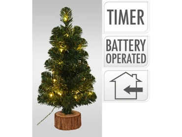 KERSTBOOM 45CM GROEN MET LED