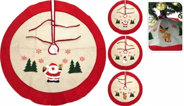 Kerstboomkleed Jute | Ø90 | 3 assortiment