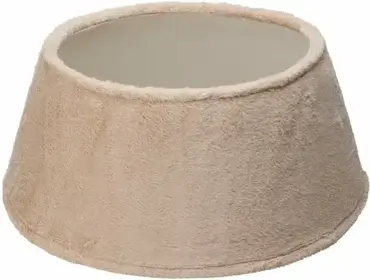 KERSTBOOMROK 55CM FAUX FUR BEI