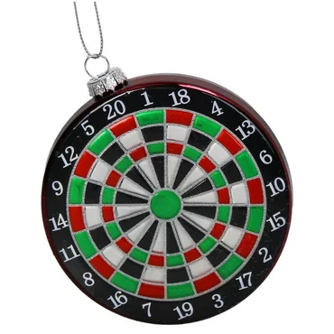 Kersten Ornament Dartbord glas 10cm