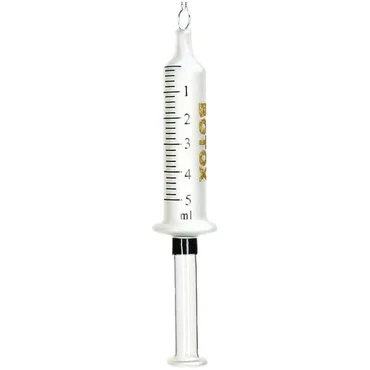 Kersten Ornament Injectiespuit Botox glas wit 16.4cm