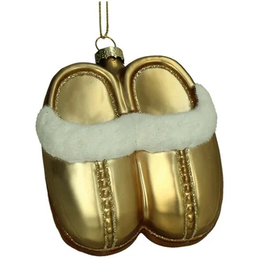 Kersten Ornament knusse pantoffels glas beige 10cm