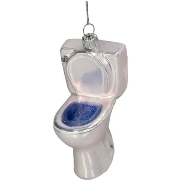 Kersten Ornament Toilet glas wit 9.6cm