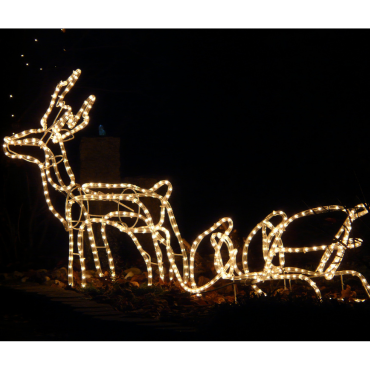 Kerstfiguren verlicht