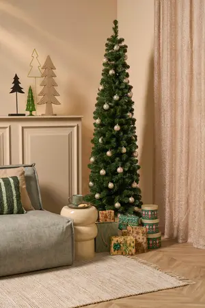 Kunstkerstboom Charlton pilar d58 x h230cm groen - afbeelding 2