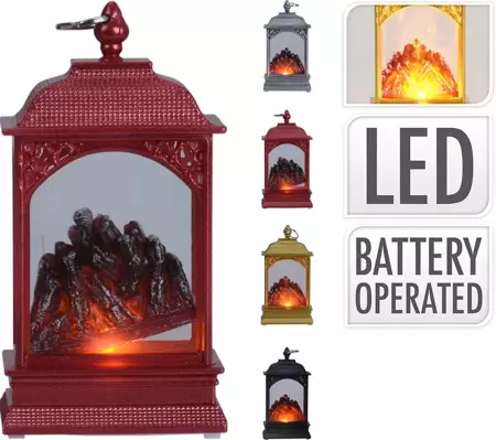 Lantaarn met verlichting | 13,5cm