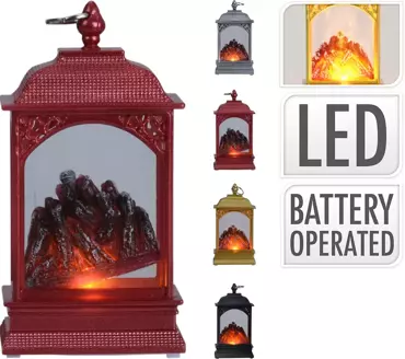 Lantaarn met verlichting | 13,5cm