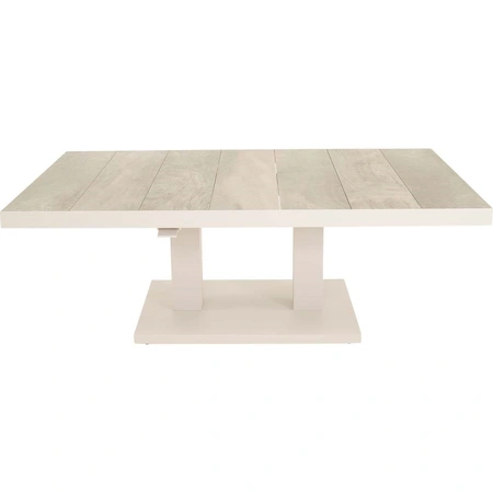 Lesli Living Loungetafel verstelbaar Prato Crema 140x85cm - afbeelding 3