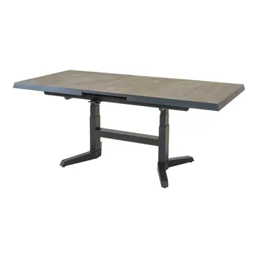 Lesli Living Uittrektafel verstelbaar Murcia Negro 143/183x88x54/74cm - afbeelding 3