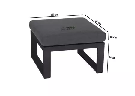 Lounge Hocker Pina Colada Negro