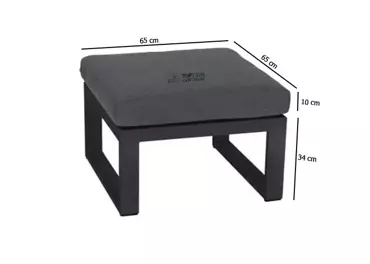 Lounge Hocker Pina Colada Negro