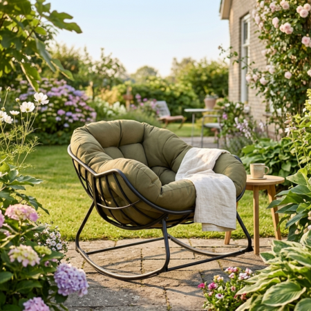 Lounge- schommelstoel Royal Rocking II groen - afbeelding 2