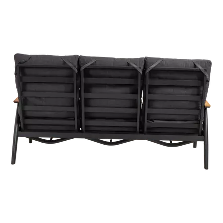 Loungebank florence alu achterkant