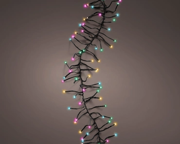 Lumineo cluster kerstverlichting | 1128 LED | 10 meter | soft multi colour - afbeelding 3