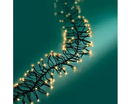 Lumineo cluster kerstverlichting | 448 LED | 4.2 meter | soft gold - afbeelding 2