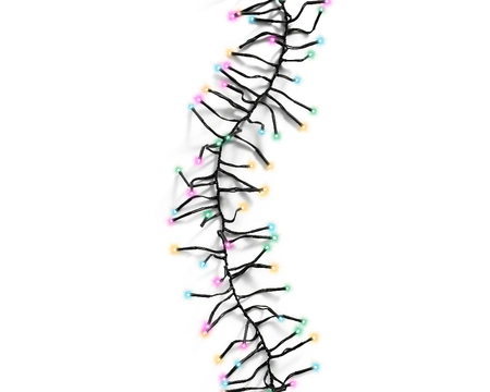 Lumineo cluster kerstverlichting | 768 LED | 6 meter | soft multi colour - afbeelding 2