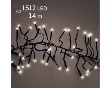 Lumineo clusterverlichting 14m 1512led warm wit - afbeelding 3