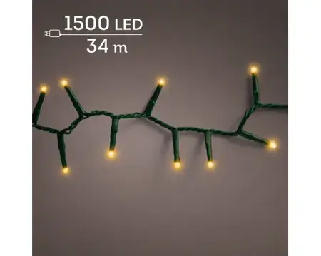Lumineo compact kerstverlichting | 1500 LED | 34 meter | klassiek warm - afbeelding 3