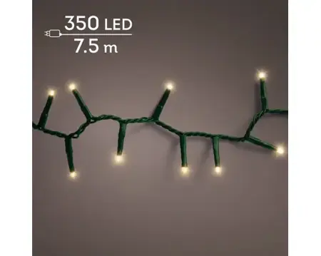 Lumineo compact kerstverlichting | 350 LED | 7.5 meter | soft gold - afbeelding 3