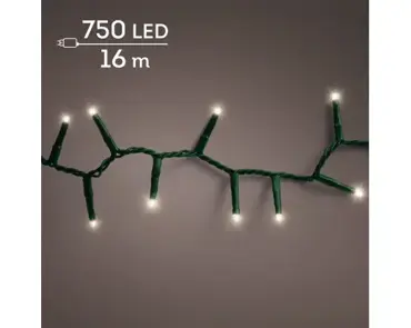 Lumineo compact kerstverlichting | 750 LED | 16 meter | warm wit - afbeelding 3